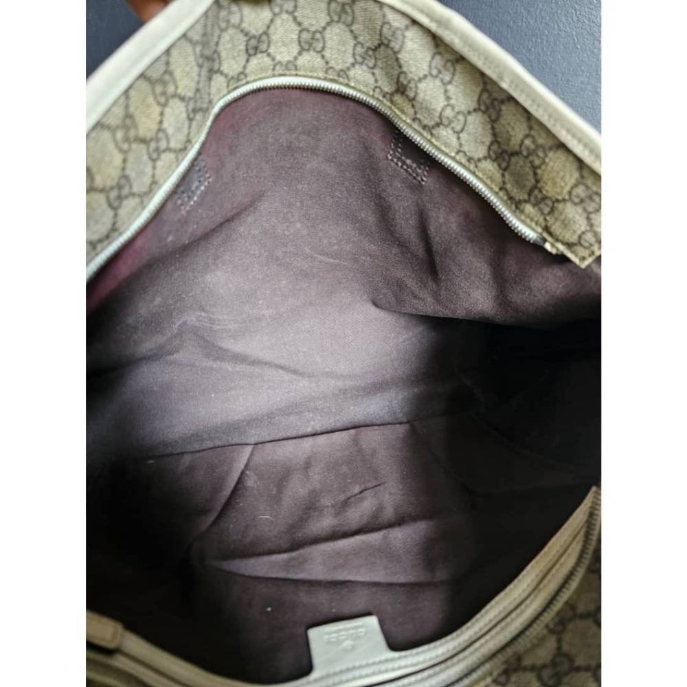 Authentic Gucci Gg Monogram Tote Bag Beige/Cream - Picture 14 of 14